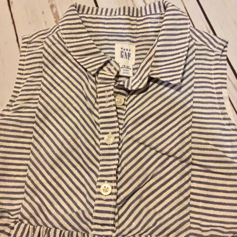 BabyGAP Striped Collared Dress - Picture 5 of 5